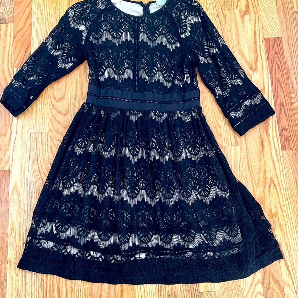 LIQUORISH Black lace dress